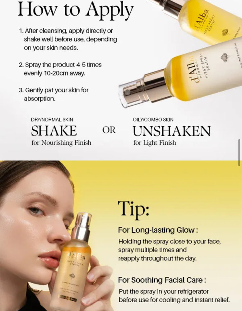 d'Alba - 50ml White Truffle First Spray Serum Mini